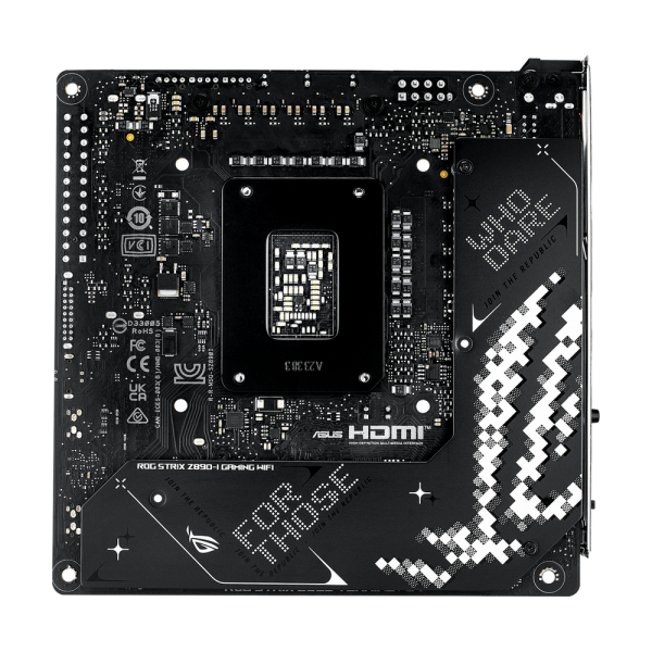 Материнская плата ASUS ROG STRIX Z890-I GAMING WIFI LGA1851 mini-ITX 2xDDR5 PCIEx16 2xM.2 2xThunderbolt USB-C HDMI 2.5GLAN Wi-Fi 7