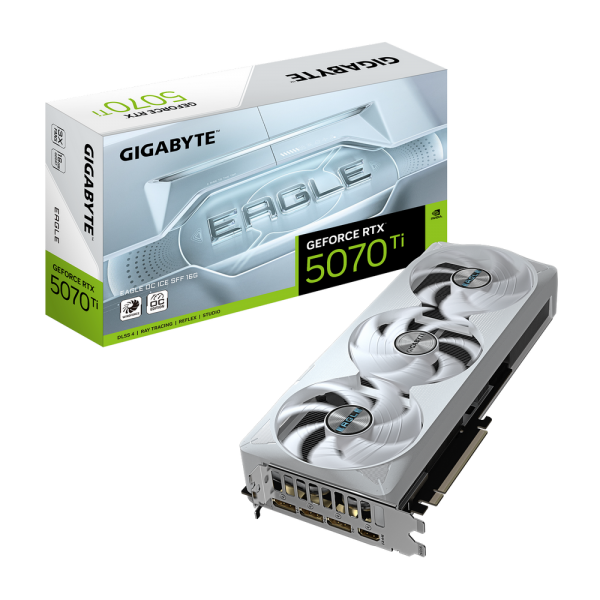 Видеокарта Gigabyte Bad Pack RTX5070Ti EAGLE OC ICE SFF 16GB GDDR7 256bit 3xDP HDMI 3FAN RTL bp