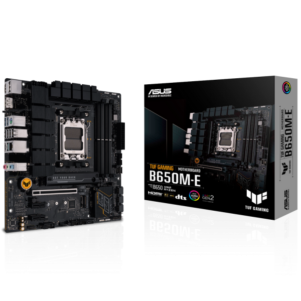 Материнская плата ASUS TUF GAMING B650M-E AM5 mATX 4xDDR5 PCIEx16 2xPCIEx1 2xM.2 USB-C 2xDP HDMI 2.5GLAN
