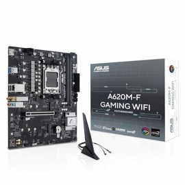 Материнская плата ASUS A620M-F GAMING WIFI AM5 mATX 2xDDR5 PCIEx16 2xM.2 HDMI 2.5GLAN Wi-Fi 6