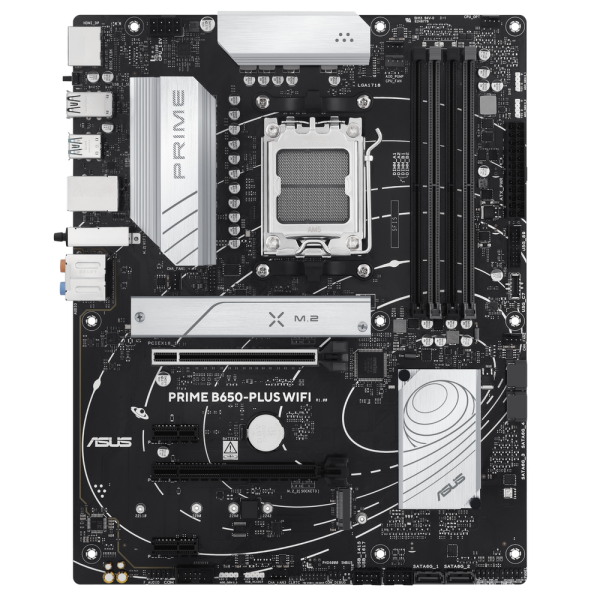 Материнская плата ASUS PRIME B650-PLUS WIFI AM5 ATX 4xDDR5 2xPCIEx16 2xPCIEx1 2xM.2 USB-C DP HDMI 2.5GLAN WIFI 6E