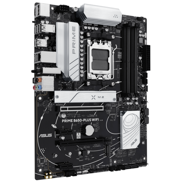 Материнская плата ASUS PRIME B650-PLUS WIFI AM5 ATX 4xDDR5 2xPCIEx16 2xPCIEx1 2xM.2 USB-C DP HDMI 2.5GLAN WIFI 6E