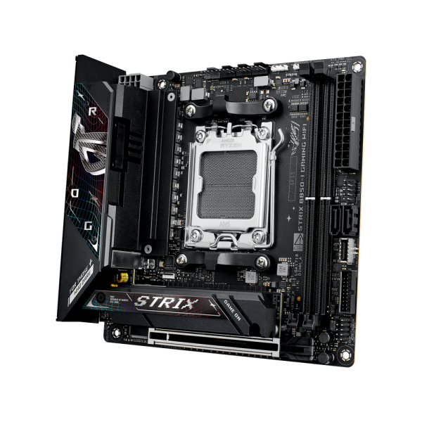 Материнская плата ASUS ROG STRIX B850-I GAMING WIFI AM5 mini-ITX 2xDDR5 PCIEx16 2xM.2 2xUSB-C HDMI 2.5GLAN WIFI 7