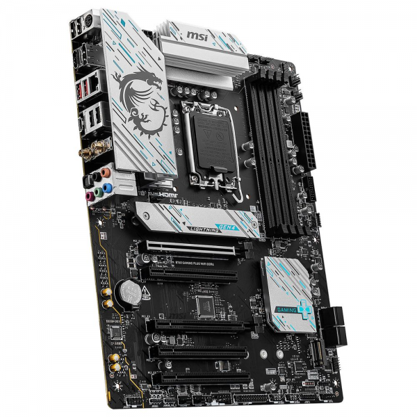 Материнская плата MSI B760 GAMING PLUS WIFI DDR4 B760, LGA1700, 4*DDR4, 5*PCIEx16, 2*M.2, 2*TypeC, 2*USB3.2Gen2, 2*USB3.2Gen1, 8*USB2.0, 4*SATA3.0, 2.5G, DP, HDMI, ATX, RTL