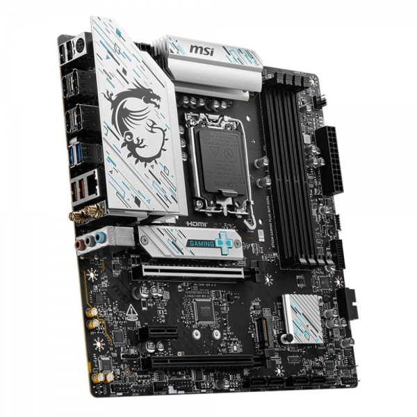 Материнская плата MSI B760M GAMING PLUS WIFI DDR4 B760, LGA1700, 4*DDR4, 5*PCIEx16, 2*M.2, 2*TypeC, 2*USB3.2Gen2, 2*USB3.2Gen1, 8*USB2.0, 4*SATA3.0, 2.5G, DP, HDMI, ATX, RTL