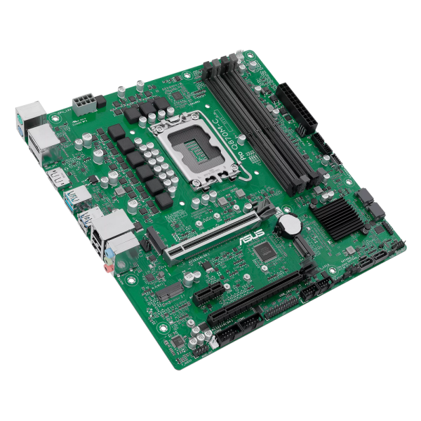 Материнская плата ASUS PRO Q870M-C-CSM LGA1851 mATX 4хDDR5 2хPCIEx16 PCIEx1 2xM.2 USB-C DP HDMI GLAN