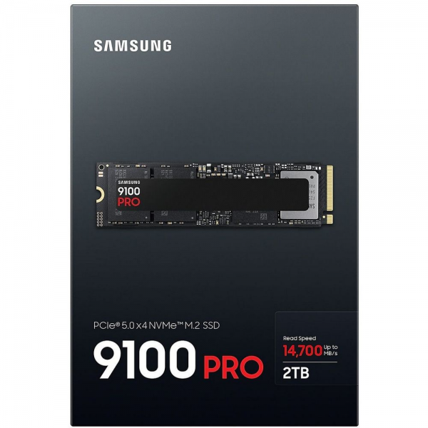 Твердотельный накопитель SSD Samsung MZ-VAP2T0BW M.2 2280 2TB 9100 PRO Black PCIe Gen5x4 RTL