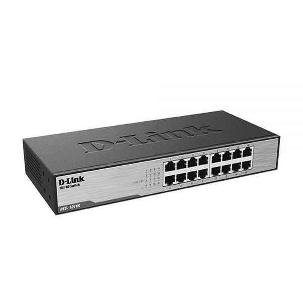 Неуправляемый коммутатор D-Link DES-1016D/I1A с 16 портами 10/100Base-TX