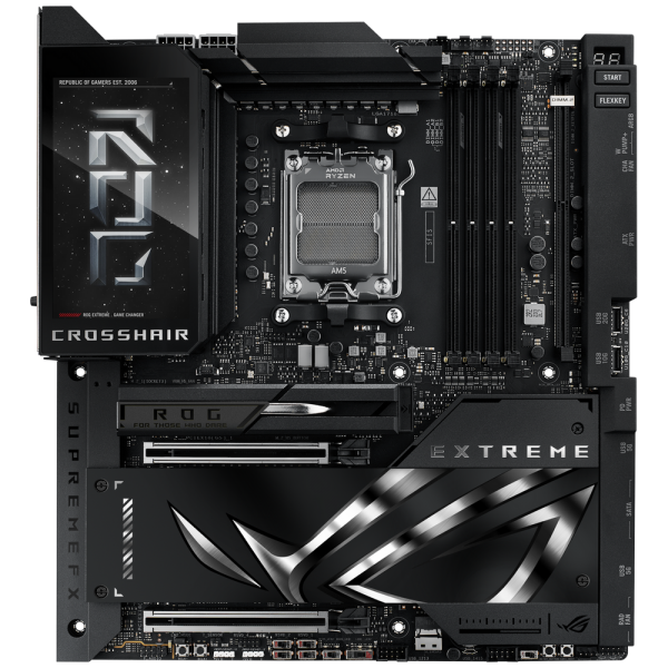 Материнская плата ASUS ROG CROSSHAIR X870E EXTREME AM5 E-ATX 4xDDR5 2xPCIEx16 5xM.2 4xUSB-C HDMI 5GLAN 10GLAN Wi-Fi 7