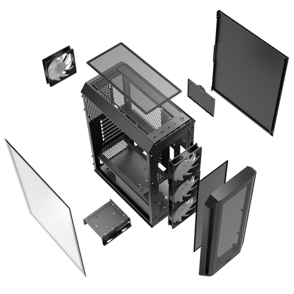 Корпус для ПК XPG Bad Pack VALORAIRPLUSMTA-BKCWW