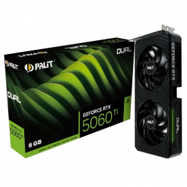 Видеокарта Palit RTX5060Ti DUAL 8GB GDDR7 128bit 3xDP HDMI 2FAN RTL