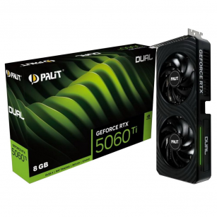 Видеокарта Palit RTX5060Ti DUAL 8GB GDDR7 128bit 3xDP HDMI 2FAN RTL