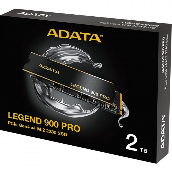 Твердотельный накопитель SSD ADATA M.2 2280 2TB SLEG-900P-2TCS Legend 900 Pro PCIe Gen4x4, RTL