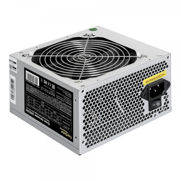 Блок питания 350W ExeGate UNS350 (ATX, 12cm fan, 24pin, 4pin, 3xSATA, 2xIDE)