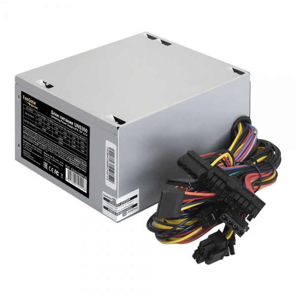 Блок питания 350W ExeGate UNS350 (ATX, 12cm fan, 24pin, 4pin, 3xSATA, 2xIDE)