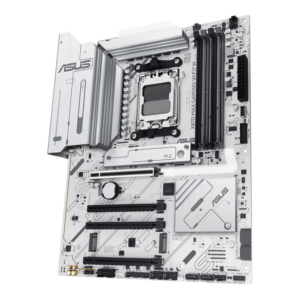 Материнская плата ASUS X870 MAX GAMING WIFI7 W AM5 ATX 4xDDR5 4хPCIEx16 PCIEx1 3xM.2 2 2xUSB-C HDMI 2.5GLAN WIFI 7