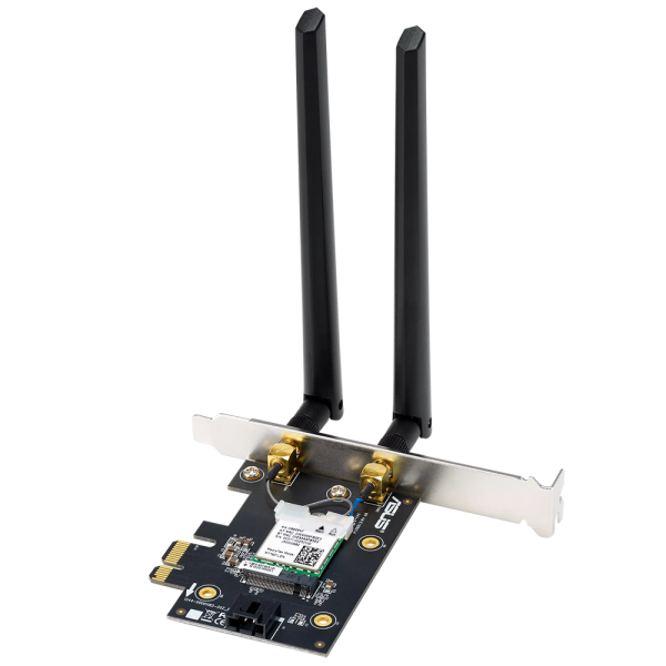 Сетевой адаптер ASUS PCE-BE6500 WiFi 7 Bluetooth 5.4 2882+2882+688Mbps 6GHz/5GHz/2.4GHz Адаптер беспроводной связи (Wi-Fi)