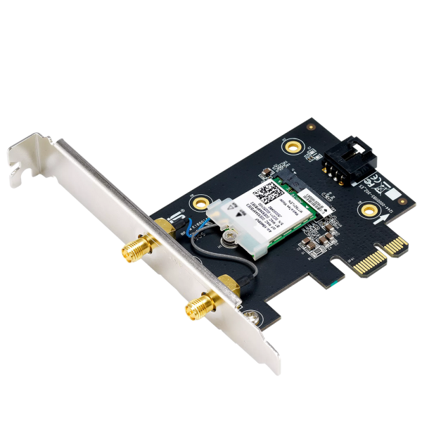 Сетевой адаптер ASUS PCE-BE6500 WiFi 7 Bluetooth 5.4 2882+2882+688Mbps 6GHz/5GHz/2.4GHz Адаптер беспроводной связи (Wi-Fi)