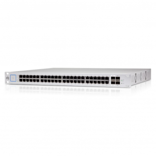 Коммутатор Ubiquiti Bad Pack UniFi Switch 48 PoE [USW-48-PoE] Ubiquiti PoE в стойку, 48х 1G RJ45, 4х SFP,  Вт, (072146)раздача 195 bp