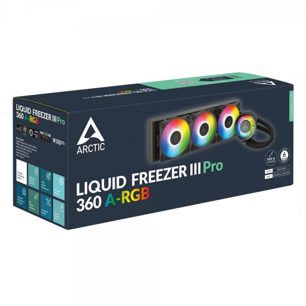 Жидкостная система охлаждения Arctic Cooling Liquid Freezer III Pro 360 ARGB Multi Compatible All-In-One CPU Water Cooler (ACFRE00184A)