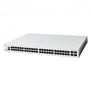 Коммутатор CISCO Catalyst 1300 48x 10/100/1000 Ethernet RJ-45 ports, 4x 1G SFP uplinks, RackMount kit, C1300-48T-4G