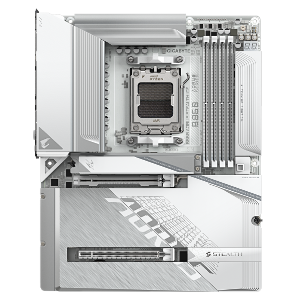 Материнская плата Gigabyte B850 AORUS STEALTH ICE, RTL