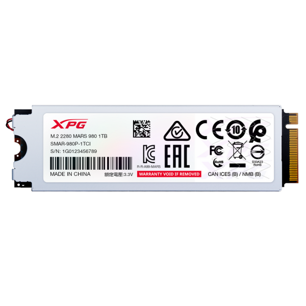 Твердотельный накопитель SSD XPG M.2 2280 1TB MARS 980 PRO PCIe 5.0 x4