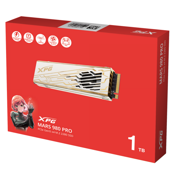 Твердотельный накопитель SSD XPG M.2 2280 1TB MARS 980 PRO PCIe 5.0 x4