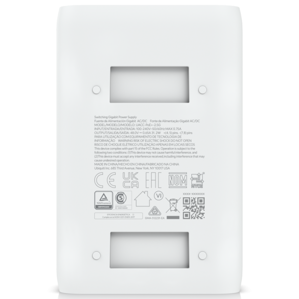 Блок питания для сетевого устройства Ubiquiti PoE-48-30W-2.5G 802.3at
