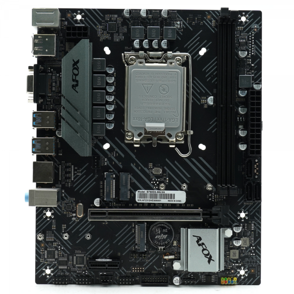 Материнская плата Afox B760D4-MA5-V2 LGA1700 mATX 2xDDR4 PCIEx16 PCIEx1 2xM.2 HDMI VGA GLAN
