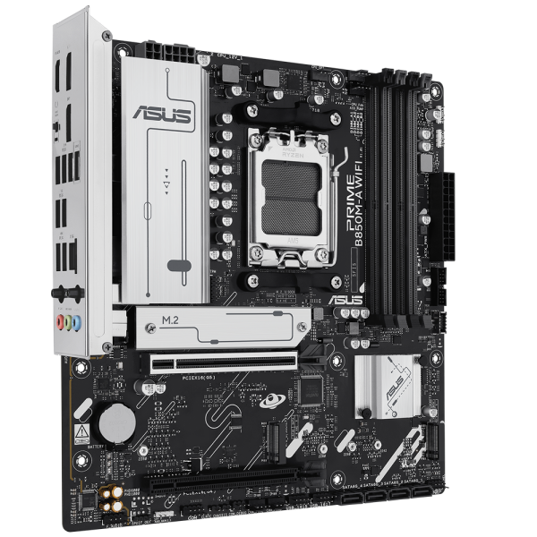 Материнская плата ASUS PRIME B850M-A WIFI AM5 mATX 4хDDR5 2xPCIEx16 3xM.2 2хDP HDMI 2.5GLAN Wi-Fi 6