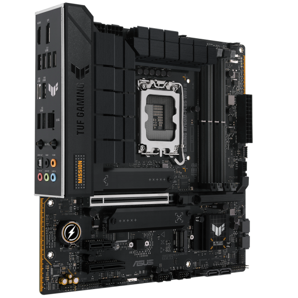 Материнская плата ASUS TUF GAMING B760M-PLUS WIFI II LGA1700 mATX 4xDDR5 PCIEx16 PCIEx4 PCIEx1 3xM.2 USB-C DP HDMI 2.5GLAN Wi-Fi 6E