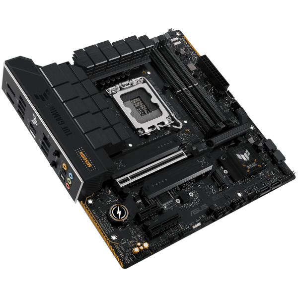 Материнская плата ASUS TUF GAMING B760M-PLUS WIFI II LGA1700 mATX 4xDDR5 PCIEx16 PCIEx4 PCIEx1 3xM.2 USB-C DP HDMI 2.5GLAN Wi-Fi 6E