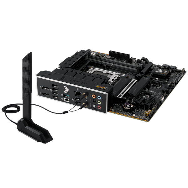 Материнская плата ASUS TUF GAMING B760M-PLUS WIFI II LGA1700 mATX 4xDDR5 PCIEx16 PCIEx4 PCIEx1 3xM.2 USB-C DP HDMI 2.5GLAN Wi-Fi 6E