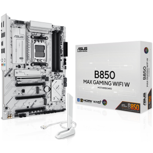 Материнская плата ASUS B850 MAX GAMING WIFI W AM5 ATX 4xDDR5 4xPCIEx16 3xM.2 USB-C DP HDMI 2.5GLAN Wi-Fi 6E