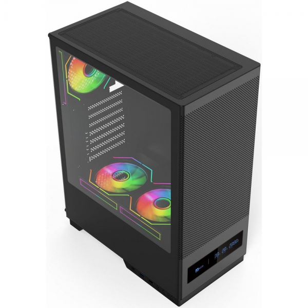 Корпус для ПК ACD Citadel 108DB ATX, Type-C + 2 X USB ports + HD audio combo, Mesh, TG, Black