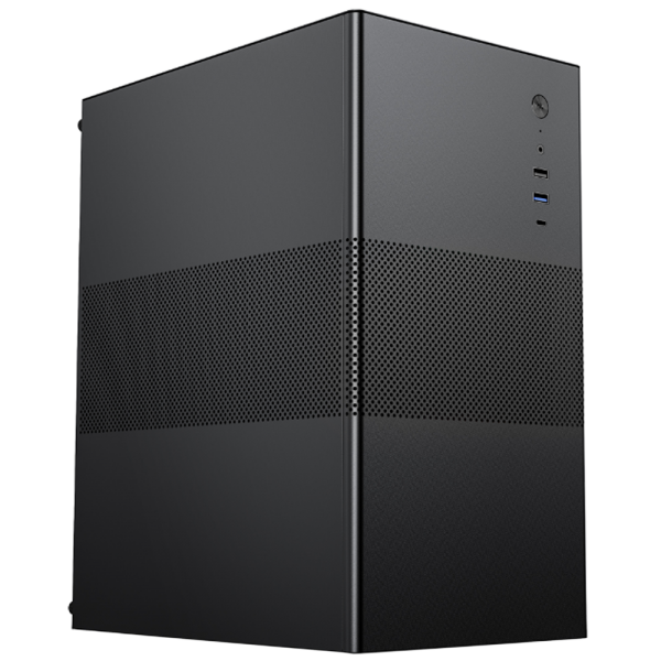 Корпус для ПК ACD Coffer 109B *m*ATX, Type-C + USB3.0 + USB ports + HD audio combo, Mesh, Black.