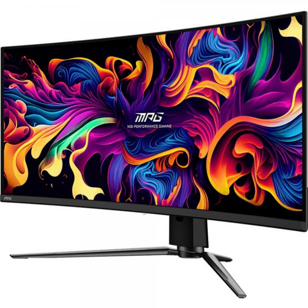 Монитор 34" MSI MPG 341CQPX QD-OLED Curved QD-OLED, 3440x1440, 240Hz, 0,03ms, 250сd/m, 1500000:1, HDR10 | 2xHDMI(2.1), DP(1.4a), Type-C(PD-98W), 2xUSB2.0 | HAS, Swivel, InPSU, Vesa 100, Black