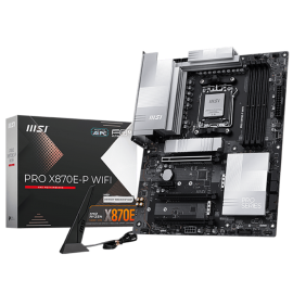Материнская плата MSI PRO X870E-P WIFI X870E, AM5, 4*DDR5, 3*PCIEx16, 1*PCIEx1, 3*M.2, 2*TypeC, 2*USB3.2Gen2, 6*USB3.2Gen1, 10*USB2.0, 4*SATA3.0, 5G, Type-C(DP), HDMI, ATX, RTL