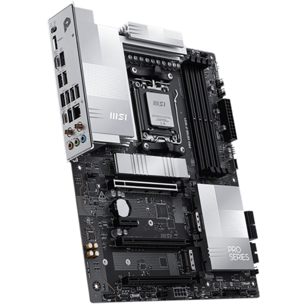 Материнская плата MSI PRO X870E-P WIFI X870E, AM5, 4*DDR5, 3*PCIEx16, 1*PCIEx1, 3*M.2, 2*TypeC, 2*USB3.2Gen2, 6*USB3.2Gen1, 10*USB2.0, 4*SATA3.0, 5G, Type-C(DP), HDMI, ATX, RTL