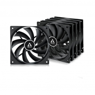 Вентилятор корпусной ARCTIC F12 PWM Black упаковка 5 шт - retail (ACFAN00145A)