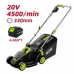 Газонокосилка аккумуляторная Deli DG500-1 (1АКБ*4Ач + ЗУ, 20V), ширина скашивания 330мм, высота скашивания 25-65мм, 5 уровней, макс. обороты двигателя 4500об/мин, травосборник 35 литров