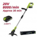 Триммер аккумуляторный Deli DG305-1 (1АКБ*2Ач + ЗУ, 20V), диаметр скашивания 260мм, макс. обороты двигателя 8000об/мин