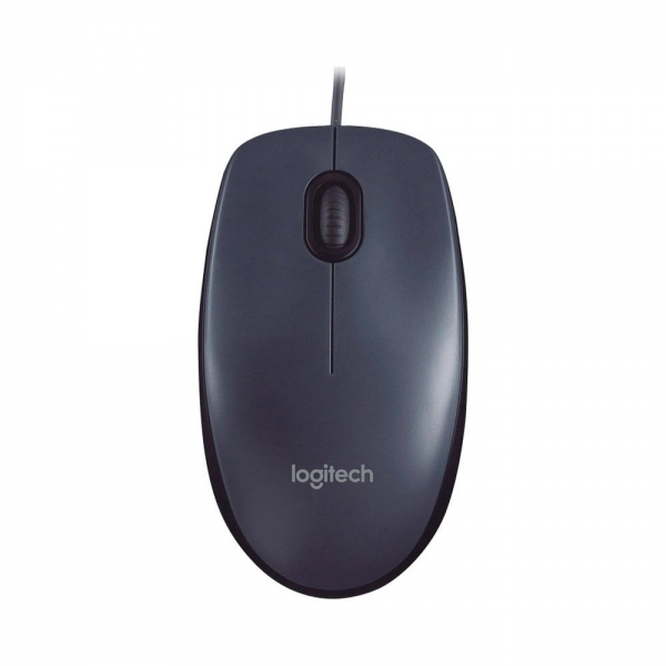 Мышь проводная Logitech M90 Dark Grey[910-001795]