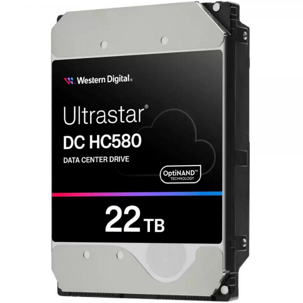 Жесткий диск серверный Western Digital 3.5" 22TB Ultrastar DC HC580 WUH722222ALE604 SATA