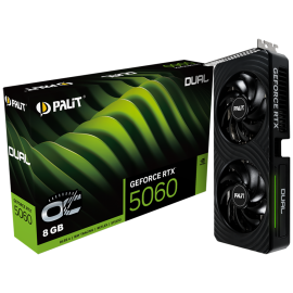 Видеокарта Palit RTX5060 DUAL OC 8GB GDDR7 128bit 3xDP HDMI 2FAN RTL
