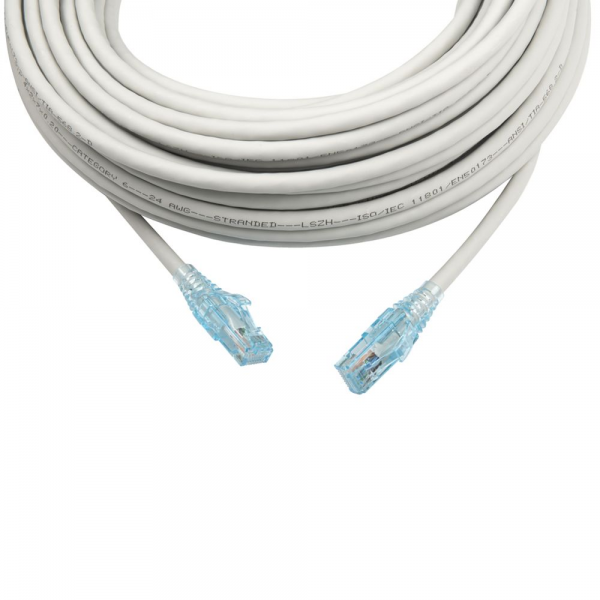 Кабельная сборка Hyperline PC-LPM-UTP-RJ45-RJ45-C6-20M-LSZH-GY Патч-корд U/UTP, Cat.6 (100% Fluke Component Tested), LSZH, 20м, серый
