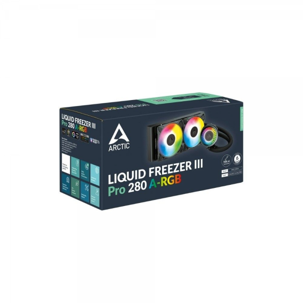 Жидкостная система охлаждения Arctic Cooling Liquid Freezer III Pro 280 A-RGB Multi Compatible All-In-One CPU Water Cooler (ACFRE00183A)