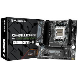Материнская плата Maxsun MS-Challenger B850M-K B850, AM5, 2*DDR5, 1*PCIEx16, 1*PCIEx1, 1*M.2, 6*USB3.2Gen1, 4*USB2.0, 2*SATA3.0, 1G, HDMI, M-ATX, RTL