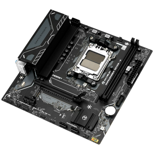 Материнская плата Maxsun MS-Challenger B850M-K B850, AM5, 2*DDR5, 1*PCIEx16, 1*PCIEx1, 1*M.2, 6*USB3.2Gen1, 4*USB2.0, 2*SATA3.0, 1G, HDMI, M-ATX, RTL